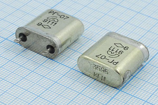 Кварцевый резонатор 3,595 МГц - 3595 БВ 15 40/-40~70C РГ07-6ВТ 1Г