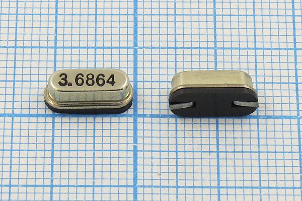 Кварцевый резонатор 3,6864 МГц - 3686,4 SMD49S4 30 1Г (3.6864)