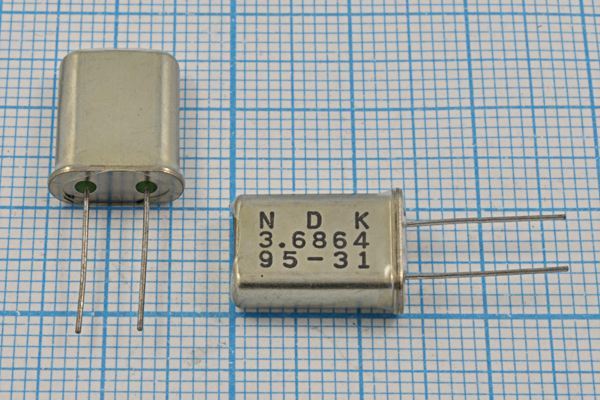 Кварцевый резонатор 3,6864 МГц - 3686,4 HC49U 20 NR-18 1Г (NDK)
