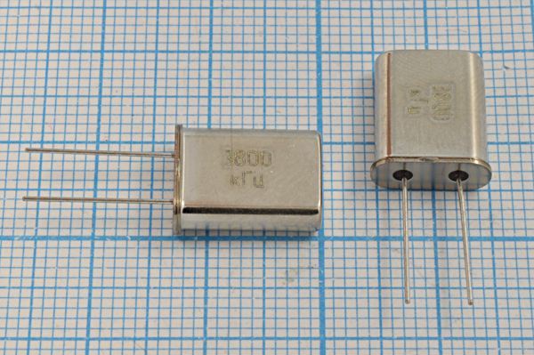 Кварцевый резонатор 3,8 МГц - 3800 HC49U S /-40~70C РПК01МД 1Г