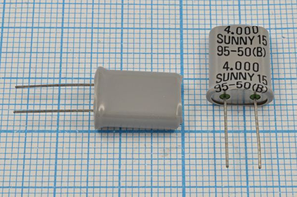 Кварцевый резонатор 4 МГц - 4000 HC49U 15 SA[SUNNY] 1Г +SL (SUNNY-15)