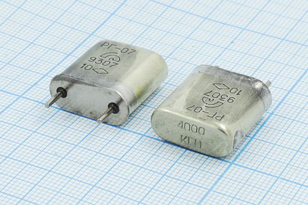 Кварцевый резонатор 4 МГц - 4000 HC6U РГ07БА-6ДУ 1Г