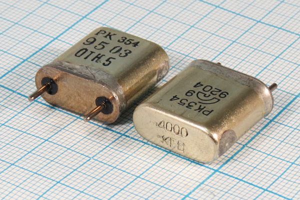 Кварцевый резонатор 4 МГц - 4000 HC6U РК354БА 1Г