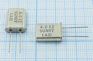 Кварцевый резонатор 4,032 МГц - 4032 HC49U 33 SA[SUNNY] 1Г (SUNNY)