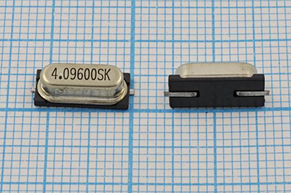Кварцевый резонатор 4,096 МГц - 4096 SMD49S4 30 1Г (4.09600SK)