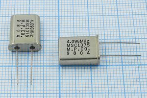 Кварцевый резонатор 4,096 МГц - 4096 HC49U 16 (MSC) Кварцевый резонатор 4,096 МГц - 4096 HC49U 16 (MSC)