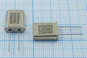 Кварцевый резонатор 4,194304 МГц - 4194,304 HC49U 21 MP[CTS] 1Г CTS (XT50X1FH)