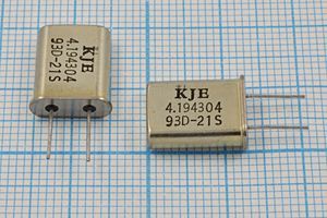 Кварцевый резонатор 4,194304 МГц - 4194,304 HC49U 12 1Г (KJE) Кварцевый резонатор 4,194304 МГц - 4194,304 HC49U 12 1Г (KJE)