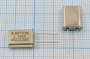 Кварцевый резонатор 8,867238 МГц - 8867,238 HC49U 16 15 30/-40~70C РПК01МД-6ВС 1Г Кварцевый резонатор 8,867238 МГц - 8867,238 HC49U 16 15 30/-40~70C РПК01МД-6ВС 1Г