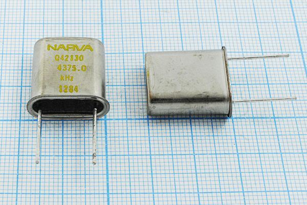 Кварцевый резонатор 4,375 МГц - 4375 HC33U 12 1Г (NARVA)