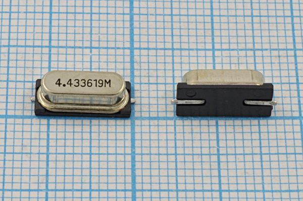 Кварцевый резонатор 4,433619 МГц - 4433,619 SMD49S4 20 1Г (4.433619M)