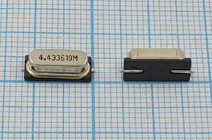 Кварцевый резонатор 4,433619 МГц - 4433,619 SMD49S4 20 1Г (4.433619M) Кварцевый резонатор 4,433619 МГц - 4433,619 SMD49S4 20 1Г (4.433619M)