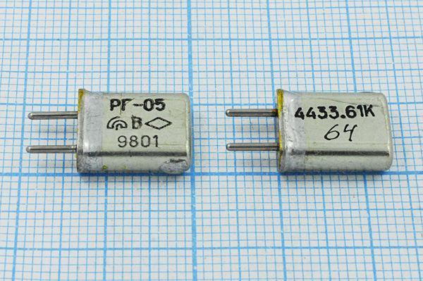 Кварцевый резонатор 4,433619 МГц - 4433,619 HC25U РГ05МА 1Г