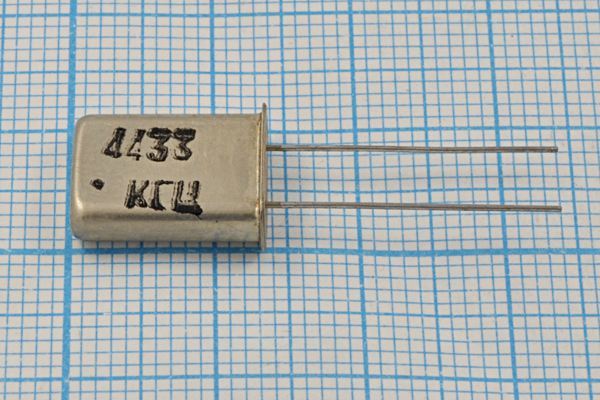 Кварцевый резонатор 4,433619 МГц - 4433,619 HC49U 16 30 30/0~60C РК382МД-8НС 1Г