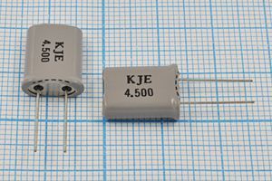 Кварцевый резонатор 4,5 МГц - 4500 HC49U 12 1Г +SL (KJE 4.500)