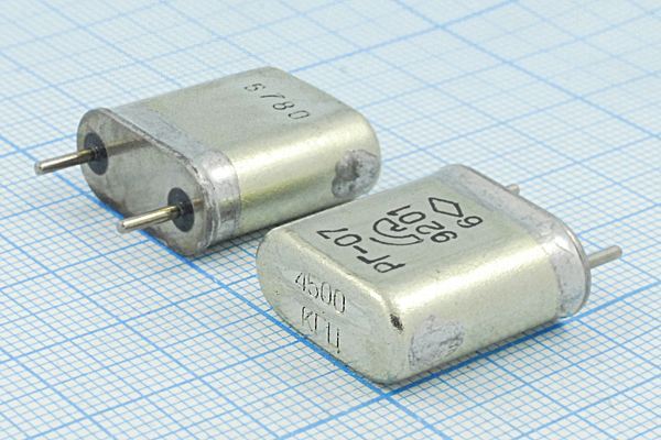 Кварцевый резонатор 4,5 МГц - 4500 HC6U РГ07БА 1Г
