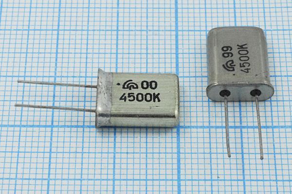 Кварцевый резонатор 4,5 МГц - 4500 HC49U РК169МД 1Г