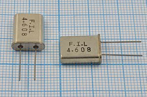 Кварцевый резонатор 4,608 МГц - 4608 HC49U S 1Г (FIL)