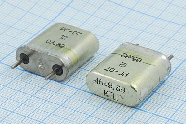 Кварцевый резонатор 4,64939 МГц - 4649,39 HC6U РГ07БА 1Г