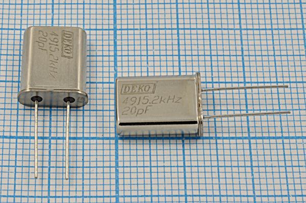 Кварцевый резонатор 4,9152 МГц - 4915,2 HC49U 20 30 40/-40~70C РК374МД-8ВТ 1Г