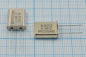 Кварцевый резонатор 4,9152 МГц - 4915,2 HC49U S 15 30/-40~70C РПК01МД-6ВС 1Г Кварцевый резонатор 4,9152 МГц - 4915,2 HC49U S 15 30/-40~70C РПК01МД-6ВС 1Г