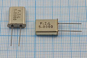 Кварцевый резонатор 5 МГц - 5000 HC49U S 1Г (FIL)
