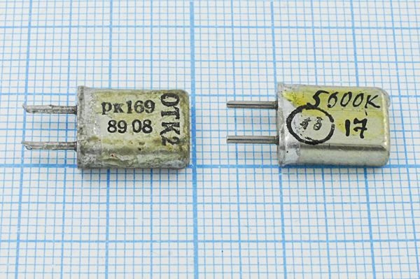 Кварцевый резонатор 5,6 МГц - 5600 HC25U РК169МА 1Г (5600К РК169)