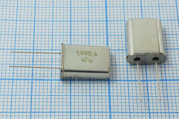 Кварцевый резонатор 5,9904 МГц - 5990,4 HC49U S РПК01МД 1Г