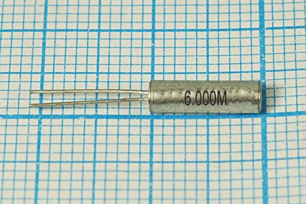 Кварцевый резонатор 6 МГц - 6000 03x10 S AT310 1Г (6.000M)