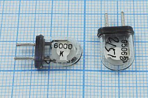 Кварцевый резонатор 6 МГц - 6000 КА 1Г