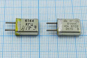Кварцевый резонатор 6,144 МГц - 6144 HC25U РГ05МА 1Г Кварцевый резонатор 6,144 МГц - 6144 HC25U РГ05МА 1Г