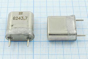 Кварцевый резонатор 6,2437 МГц - 6243,7 HC6U БА 1Г Кварцевый резонатор 6,2437 МГц - 6243,7 HC6U БА 1Г