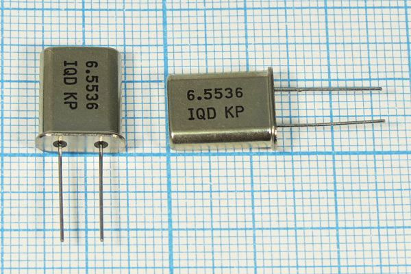 Кварцевый резонатор 6,5536 МГц - 6553,6 HC49U 12 HC49 1Г (IQD)