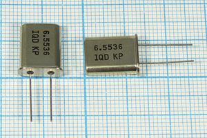 Кварцевый резонатор 6,5536 МГц - 6553,6 HC49U 12 HC49 1Г (IQD) Кварцевый резонатор 6,5536 МГц - 6553,6 HC49U 12 HC49 1Г (IQD)