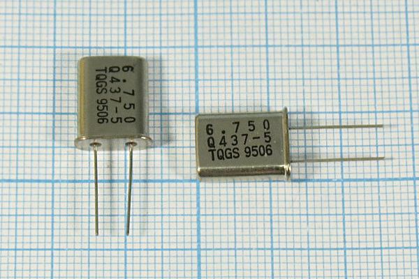 Кварцевый резонатор 6,75 МГц - 6750 HC49U 30 1Г