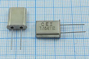 Кварцевый резонатор 7,164112 МГц - 7164,112 HC49U 20 1Г (CEI) Кварцевый резонатор 7,164112 МГц - 7164,112 HC49U 20 1Г (CEI)