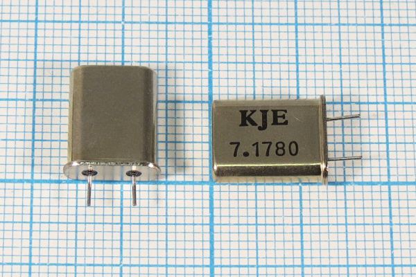 Кварцевый резонатор 7,178 МГц - 7178 HC49U S 1Г 4мм (KJE)