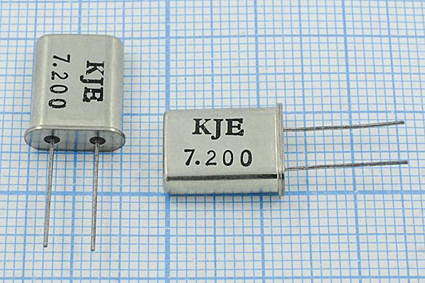 Кварцевый резонатор 7,2 МГц - 7200 HC49U 20 1Г (KJE)