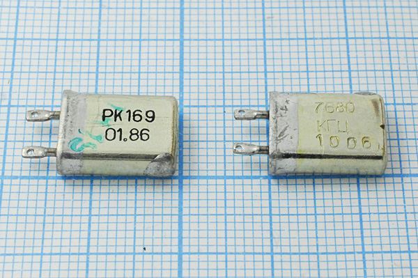 Кварцевый резонатор 7,68 МГц - 7680 МВ РК169МВ 1Г