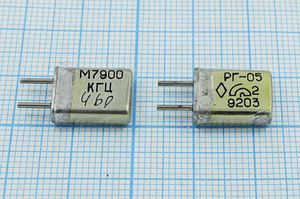Кварцевый резонатор 7,9 МГц - 7900 HC25U 15 50/-50~80C РГ05МА-14ДСТ 1Г Кварцевый резонатор 7,9 МГц - 7900 HC25U 15 50/-50~80C РГ05МА-14ДСТ 1Г