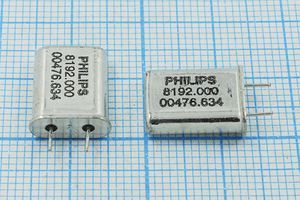 Кварцевый резонатор 8,192 МГц - 8192 HC49U 15 30 HC49U[PHILIPS] 1Г 4мм