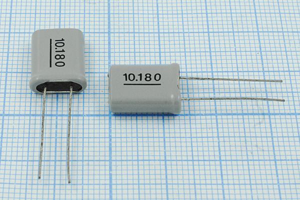 Кварцевый резонатор 10,18 МГц - 10180 HC18U 70 30 1Г +SL (10.180)