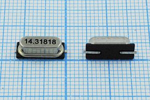 Кварцевый резонатор 14,31818 МГц - 14318,18 SMD49S4 15 30 1Г(14,31818