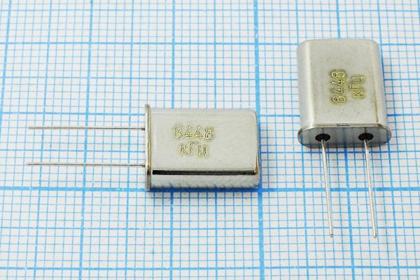 Кварцевый резонатор 8,448 МГц - 8448 HC49U S 15 30/-40~70C РПК01МД-6ВС 1Г