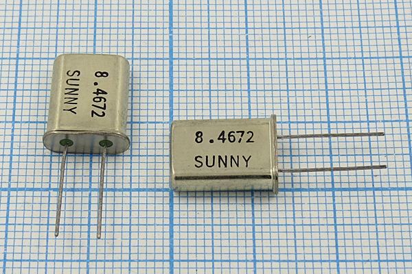 Кварцевый резонатор 8,4672 МГц - 8467,2 HC49U S SA[SUNNY] 1Г (SUNNY)