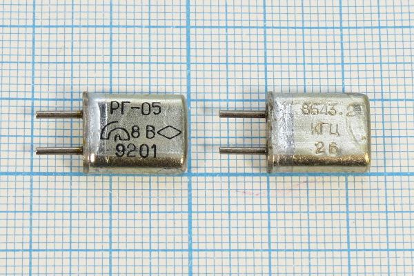 Кварцевый резонатор 8,6432 МГц - 8643,2 HC25U РГ05МА 1Г