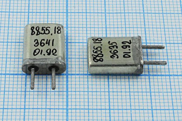 Кварцевый резонатор 8,85518 МГц - 8855,18 HC25U МА 1Г