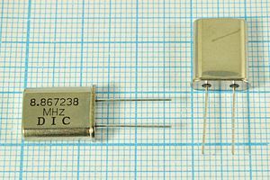 Кварцевый резонатор 8,867238 МГц - 8867,238 HC49U 16 1Г (8.867238MHz DIC)