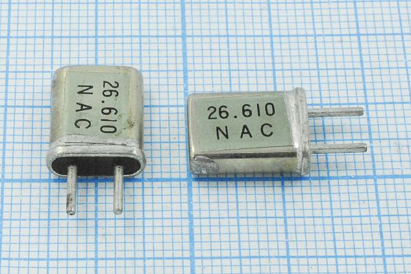 Кварцевый резонатор 26,61 МГц - 26610 HC25U 20 30 3Г (NAC)