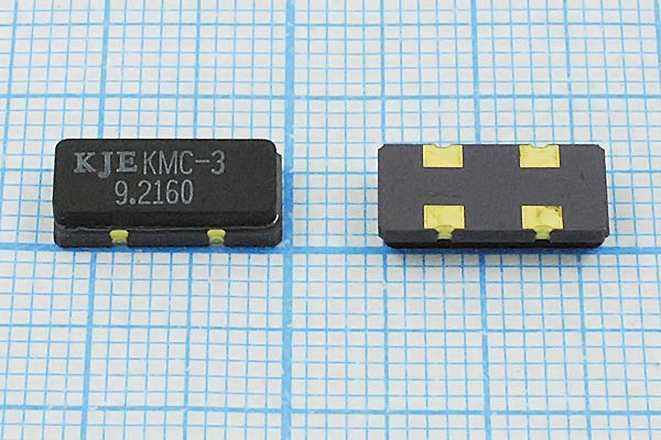 Кварцевый резонатор 9,216 МГц - 9216 SMD12055C4 KMC3 1Г